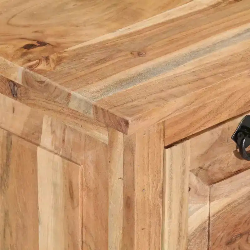 vidaXL Banc de rangement à chaussures Bois naturel Bois d'acacia massif