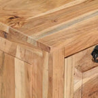 vidaXL Banc de rangement à chaussures Bois naturel Bois d'acacia massif