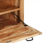 vidaXL Banc de rangement à chaussures Bois naturel Bois d'acacia massif