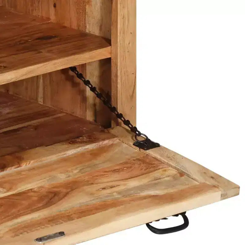 vidaXL Banc de rangement à chaussures Bois naturel Bois d'acacia massif