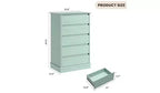 Commodes à 5 tiroirs, commode de rangement avec tiroirs profonds, grande commode double pour placard avec plateau large, commode haute en bois pour salon, chambre à coucher
