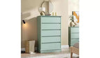 Commodes à 5 tiroirs, commode de rangement avec tiroirs profonds, grande commode double pour placard avec plateau large, commode haute en bois pour salon, chambre à coucher