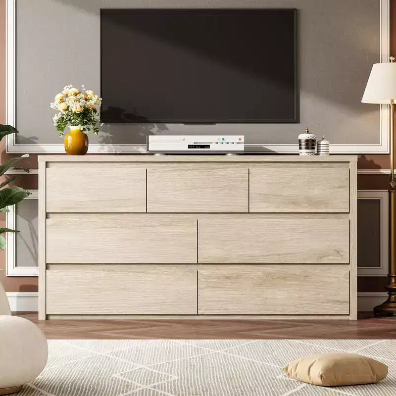 Commode à 8 tiroirs, dessus étanche, kit anti-basculement, rails lisses, profondeur mince de 39,6 cm, rangement style ferme pour salon, couloir, entrée