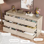 Commode à 8 tiroirs, dessus étanche, kit anti-basculement, rails lisses, profondeur mince de 39,6 cm, rangement style ferme pour salon, couloir, entrée