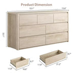 Commode à 8 tiroirs, dessus étanche, kit anti-basculement, rails lisses, profondeur mince de 39,6 cm, rangement style ferme pour salon, couloir, entrée
