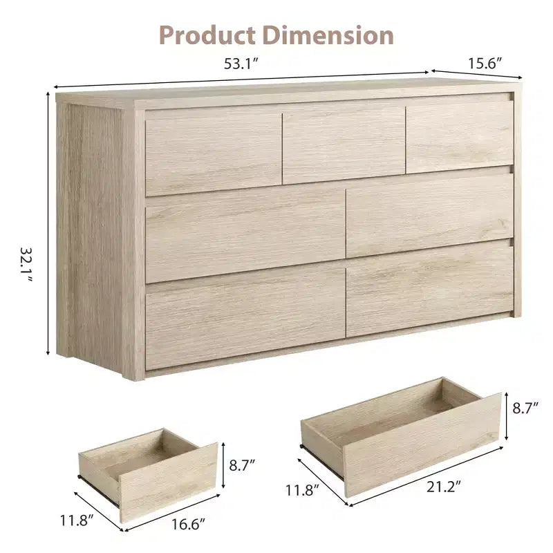 Commode à 8 tiroirs, dessus étanche, kit anti-basculement, rails lisses, profondeur mince de 39,6 cm, rangement style ferme pour salon, couloir, entrée