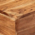 vidaXL Console Table 110x30x75 cm Bois d'acacia massif et fer