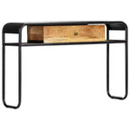 vidaXL Console Table Entryway Table Side Table with Drawer Solid Wood Mango
