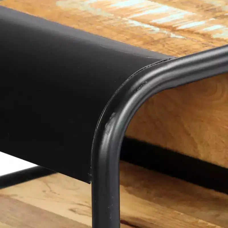 vidaXL Table Console Table d'entrée Table d'appoint avec tiroir Bois de manguier massif