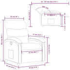 vidaXL Fauteuil de massage inclinable Similicuir Moyen