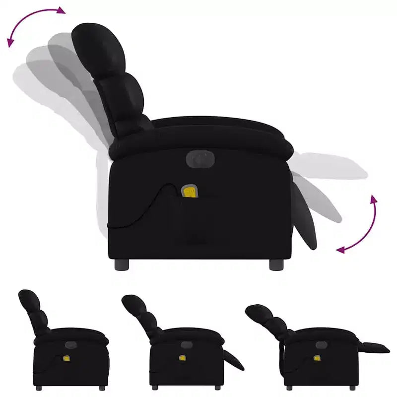 vidaXL Fauteuil de massage inclinable Similicuir Moyen