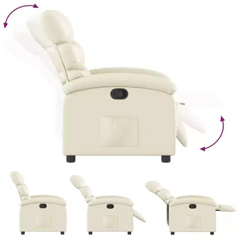 vidaXL Fauteuil de massage inclinable Similicuir Moyen