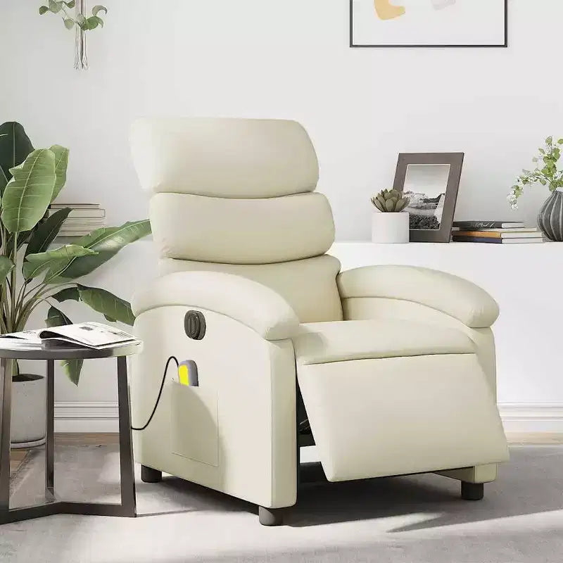 vidaXL Fauteuil de massage inclinable Similicuir Moyen