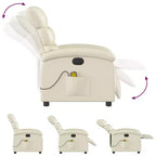 vidaXL Fauteuil de massage inclinable Similicuir Moyen