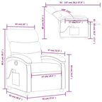 vidaXL Fauteuil de massage inclinable Similicuir Moyen