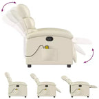 vidaXL Fauteuil de massage inclinable Similicuir Moyen