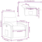 vidaXL Fauteuil de massage inclinable Similicuir Moyen