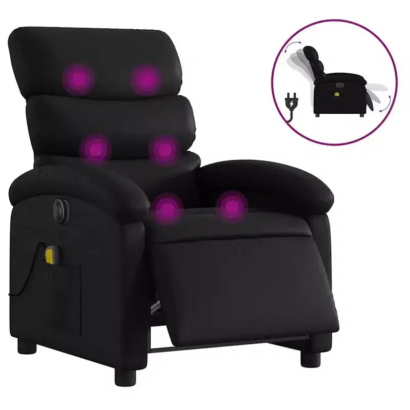 vidaXL Fauteuil de massage inclinable Similicuir Moyen
