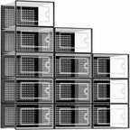 12 PCS Shoe Organizer, Clear Plastic Stackable Shoe Organizer for Closet, Clear Plastic Stackable Shoe Box for Entryway Space Saving Collapsible
