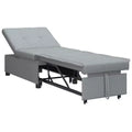 vidaXL Sofa Bed Light gray 194 x 67 x 37 cm fabric