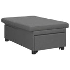 vidaXL Canapé-lit gris clair 194 x 67 x 37 cm tissu