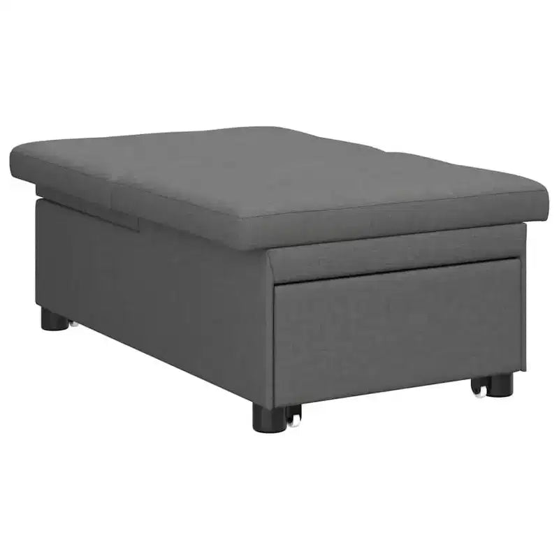 vidaXL Canapé-lit gris clair 194 x 67 x 37 cm tissu