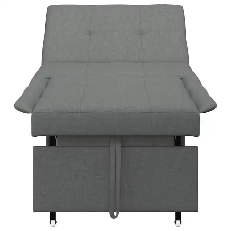 vidaXL Canapé-lit gris clair 194 x 67 x 37 cm tissu