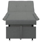 vidaXL Canapé-lit gris clair 194 x 67 x 37 cm tissu