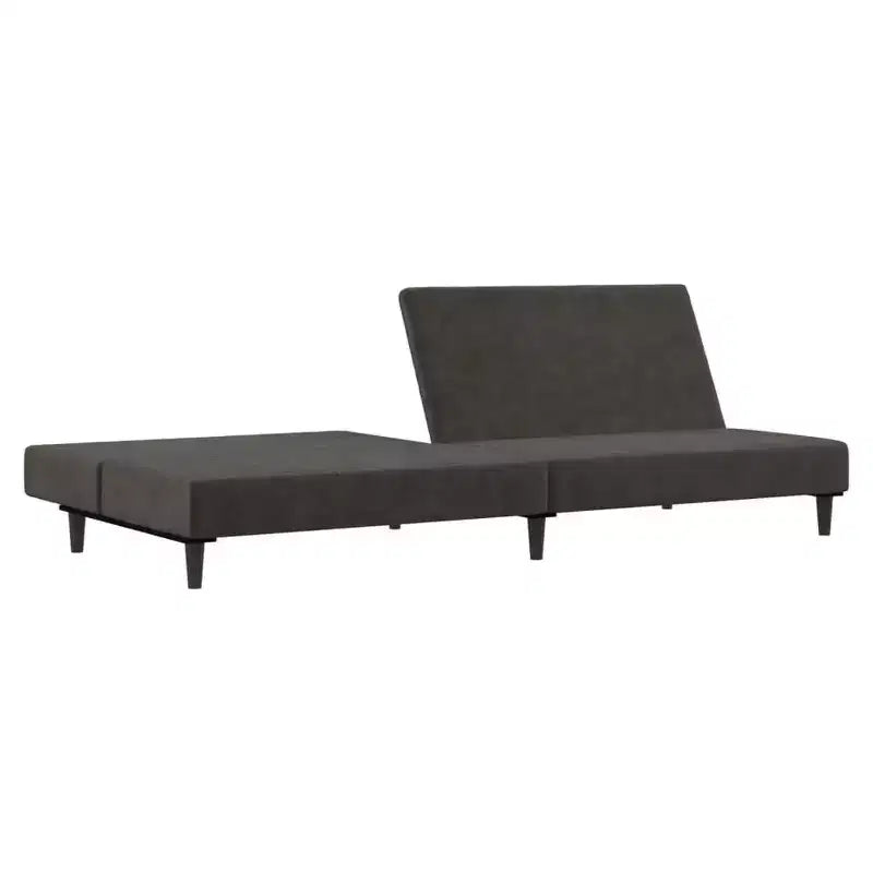 vidaXL Canapé-lit 2 places d'appoint Rembourré Causeuse Convertible Velours