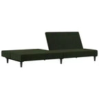 vidaXL Canapé-lit 2 places d'appoint Rembourré Causeuse Convertible Velours