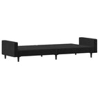 vidaXL Canapé-lit 2 places d'appoint Rembourré Causeuse Convertible Velours