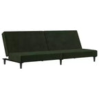vidaXL Canapé-lit 2 places d'appoint Rembourré Causeuse Convertible Velours