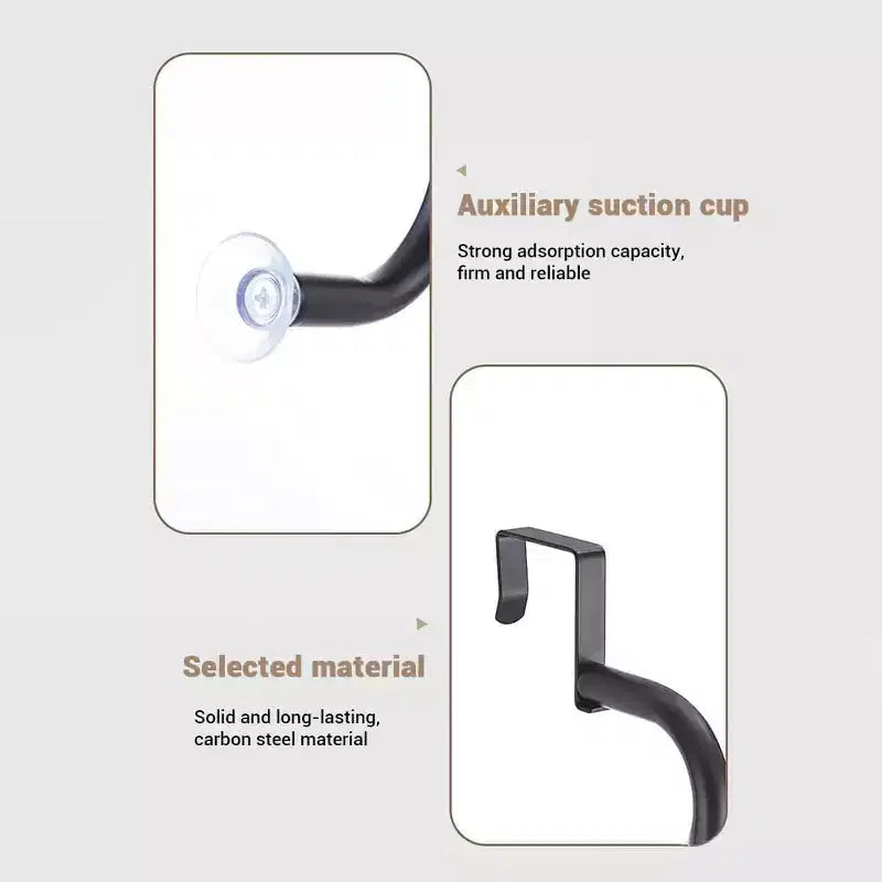 Acekool Organiseur de Garde-Manger à Suspendre Derrière la Porte, Étagère de Rangement Murale en Métal Robuste à 6 Niveaux pour Cuisine