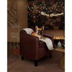 Fauteuils d'appoint en similicuir, fauteuils club baril avec assise moelleuse pour salon, chambre, salle de lecture, salle d'attente