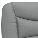 vidaXL Cadre de lit avec Lumières LED Base Courbée Meuble de Chambre à Coucher en Tissu