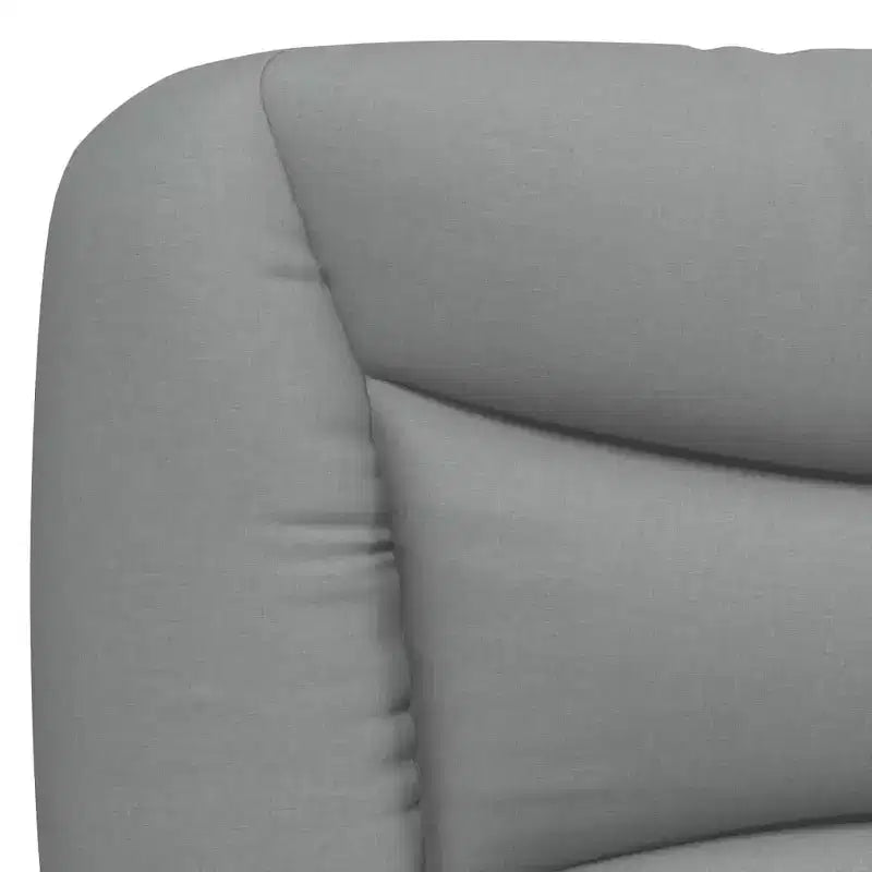 vidaXL Cadre de lit avec Lumières LED Base Courbée Meuble de Chambre à Coucher en Tissu