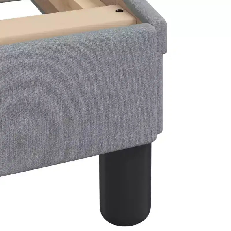 vidaXL Cadre de lit avec Lumières LED Base Courbée Meuble de Chambre à Coucher en Tissu