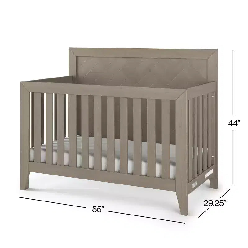 Lit de bébé convertible 4-en-1 Kieran de Child Craft, se transforme en lit de jour, en lit de tout-petit, en grand lit, 3 positions de matelas, finition sécuritaire pour bébé