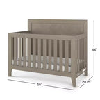 Lit de bébé convertible 4-en-1 Kieran de Child Craft, se transforme en lit de jour, en lit de tout-petit, en grand lit, 3 positions de matelas, finition sécuritaire pour bébé
