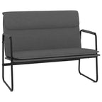 vidaXL Banc Gris foncé 100x64x80 cm Tissu - Gris foncé