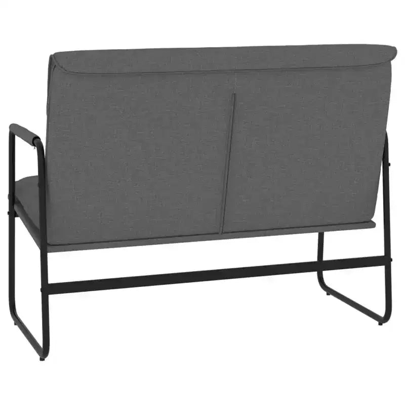 vidaXL Banc Gris foncé 100x64x80 cm Tissu - Gris foncé
