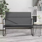 vidaXL Banc Gris foncé 100x64x80 cm Tissu - Gris foncé