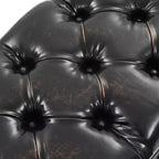 vidaXL Banc de rangement 110 cm Similicuir noir