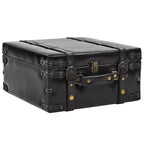 vidaXL Banc de rangement 110 cm Similicuir noir