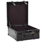 vidaXL Banc de rangement 110 cm Similicuir noir
