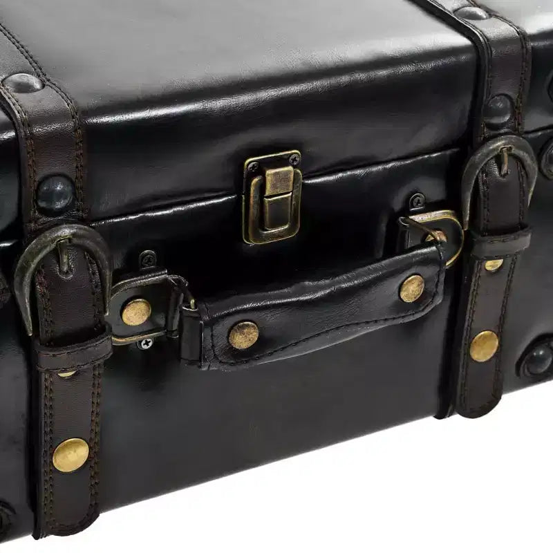 vidaXL Banc de rangement 110 cm Similicuir noir
