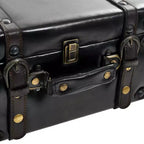 vidaXL Banc de rangement 110 cm Similicuir noir