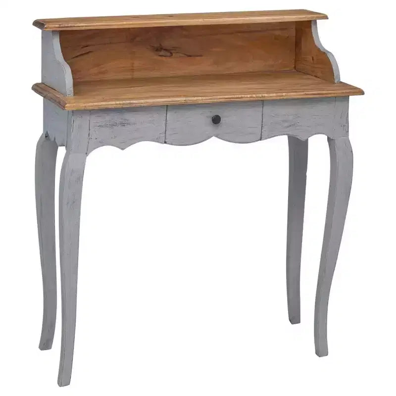 vidaXL Writing Desk Solid Mahogany Wood 31.5x15.7x36.2