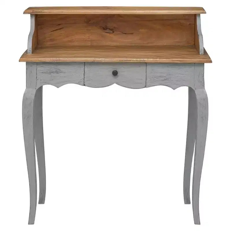 vidaXL Bureau en bois d'acajou massif 80x40x92 cm
