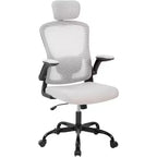 Chaise de bureau ergonomique Acekool avec appui-tête réglable, accoudoirs relevables, chaise de bureau en maille pour bureau à domicile